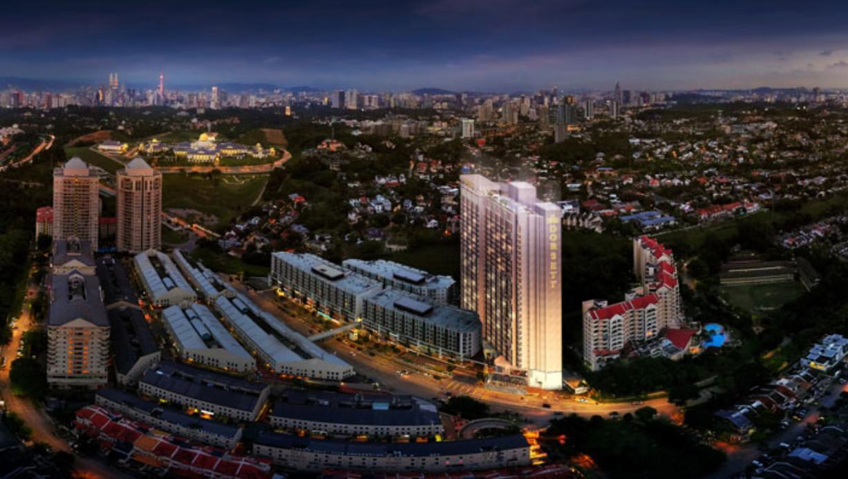 吉隆坡哈达马斯帝盛酒店 外观 照片 Aerial view of the complex